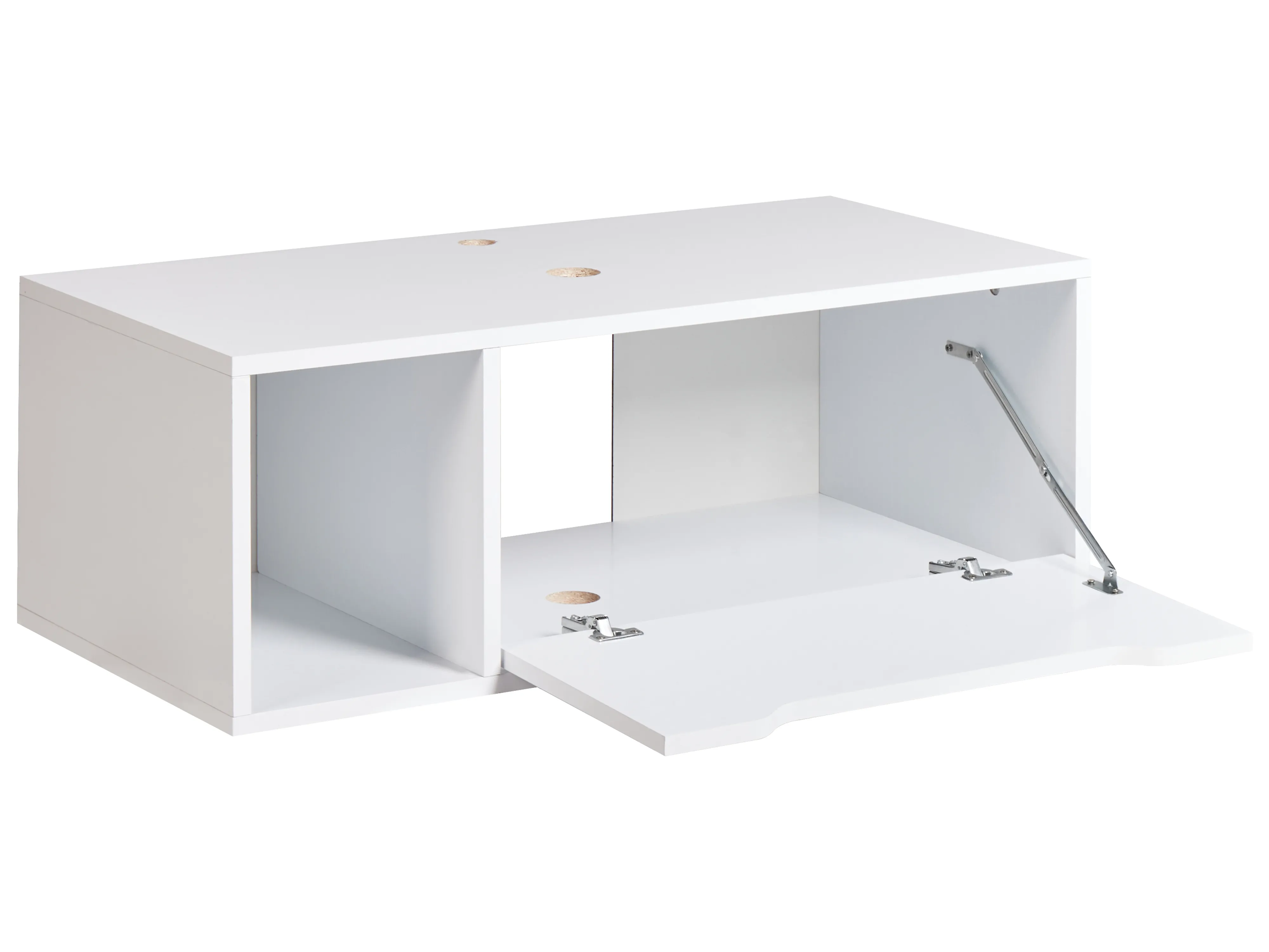 Wandgemonteerde wastafelkast CASCAVEL 80 cm Wit