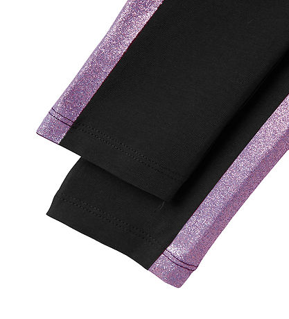 Name It Leggings - NkfVivian - Schwarz/Corsage