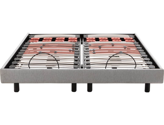 EPEDA - Sommier Electrique 2 x 80 x 200 Escapade 1620D gris clair + 2x balade équilibré