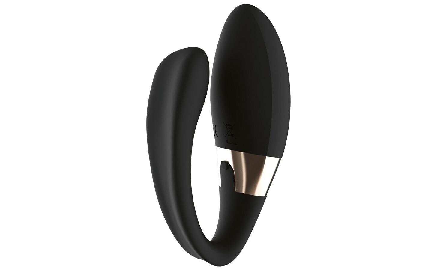 Paarvibrator Tiani Duo schwarz<br>Hochwertiges Sextoy zur gleichzeitigen Stimulierung des G-Punkts, der Klitoris und des Penis