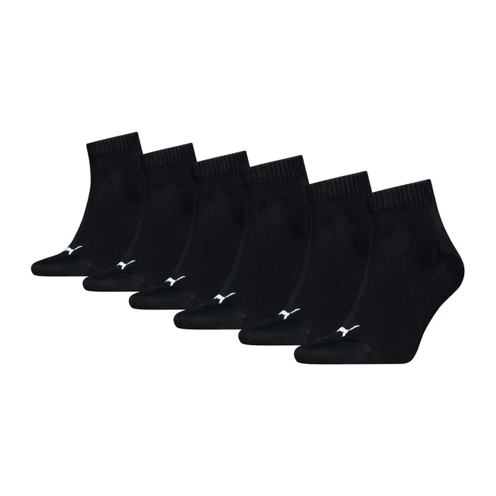Puma Quarter Plain Sokken Senior (6-pack)