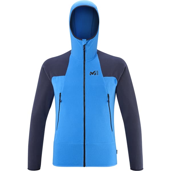 Veste polaire randonnée MILLET K LIGHTGRID HOODIE ELECTRIC BLUE/SAPHIR