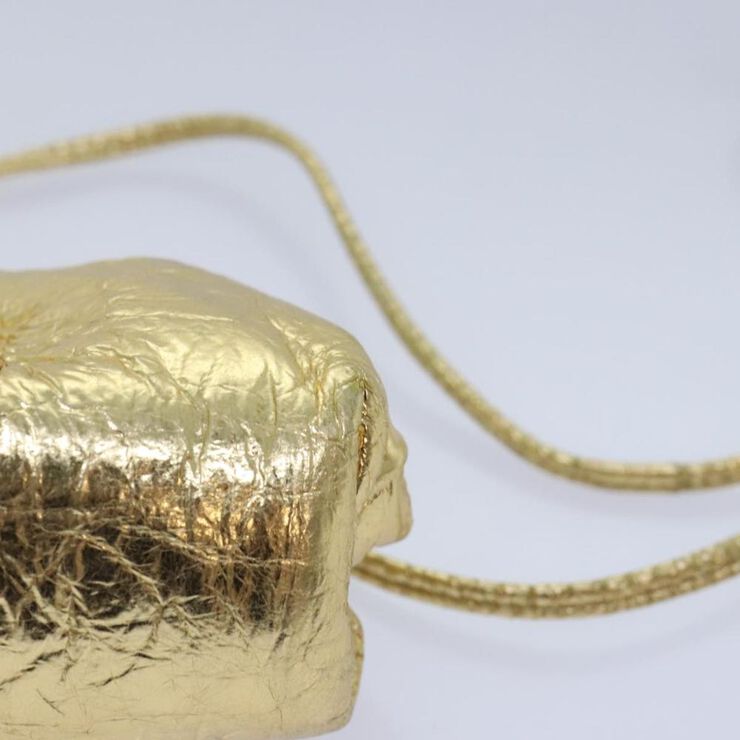 Bottega Veneta Vintage Bottega Veneta Pouch Gold