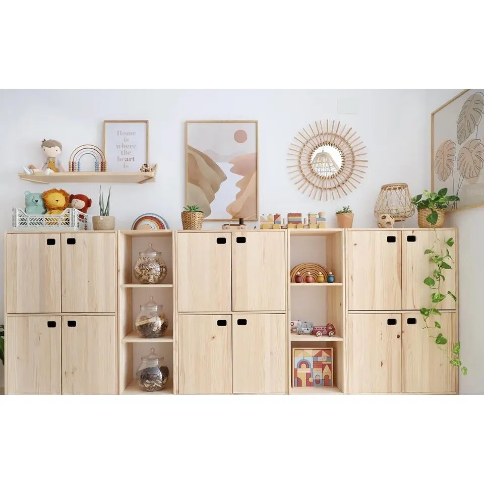 Astigarraga Dinamic Wandkast met deuren - PEFC grenen - 105x71cm