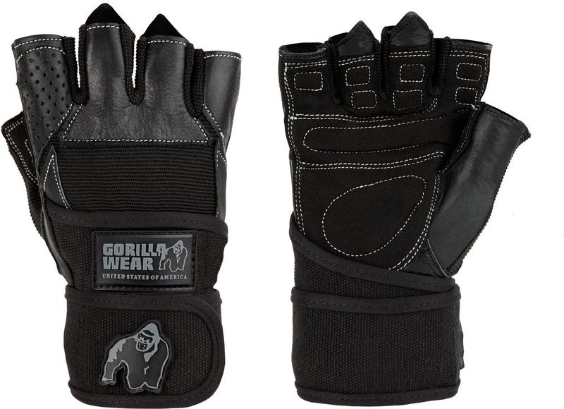 Gorilla Wear - Dallas Wrist Wraps - Sporthandschoenen Unisex - Zwart - XXXL