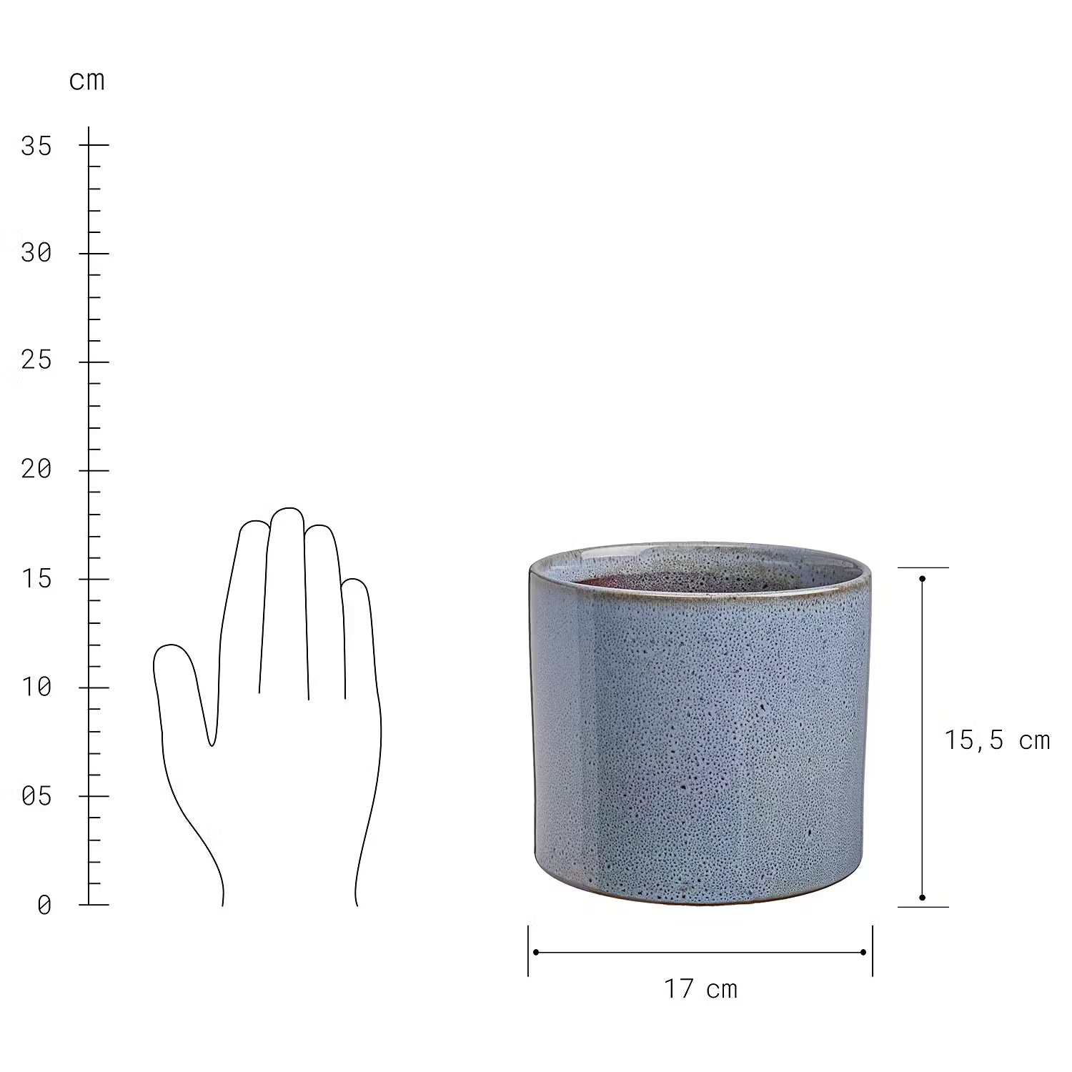 GLAZE Blumentopf