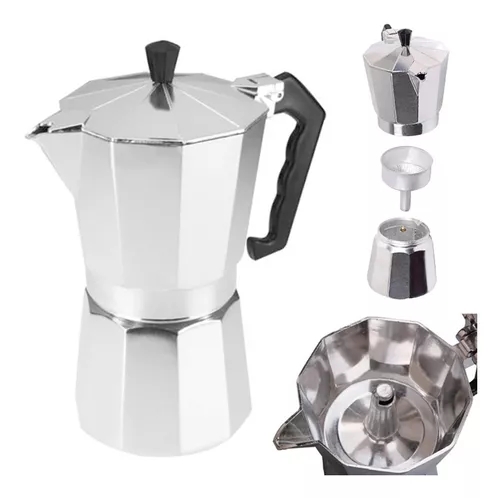 Cafeteira Italiana Moka 9 X&iacute;caras Aluminio Caf&eacute; Expresso