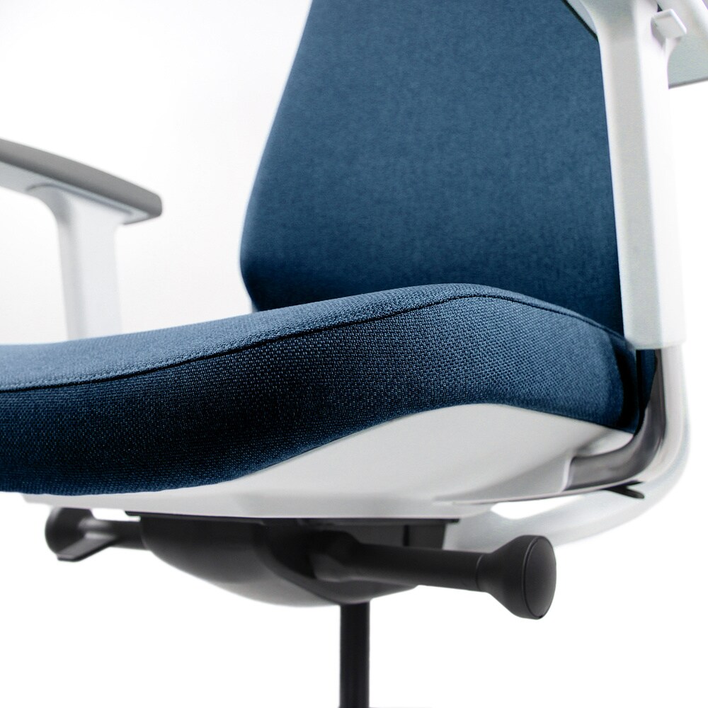 Profi Bürostuhl CHIARO T4 WHITE Stoff mit Armlehnen (höhenverstellbar) hjh OFFICE