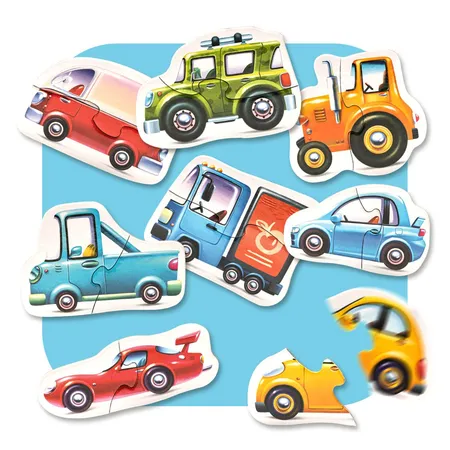 Cubika Puzzle 8 in 1 «Transport» 16 Teile