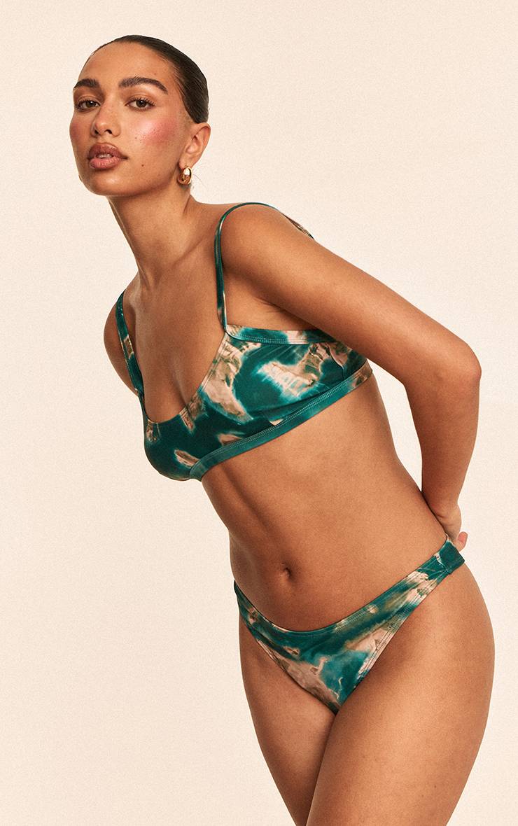 Vert Turquoise Bas De Bikini Tanga Boomerang