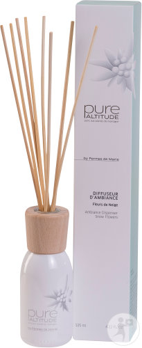 Pure Altitude Diffuseur D'Ambiance Fleurs De Neige + Bâtonnets 125ml
