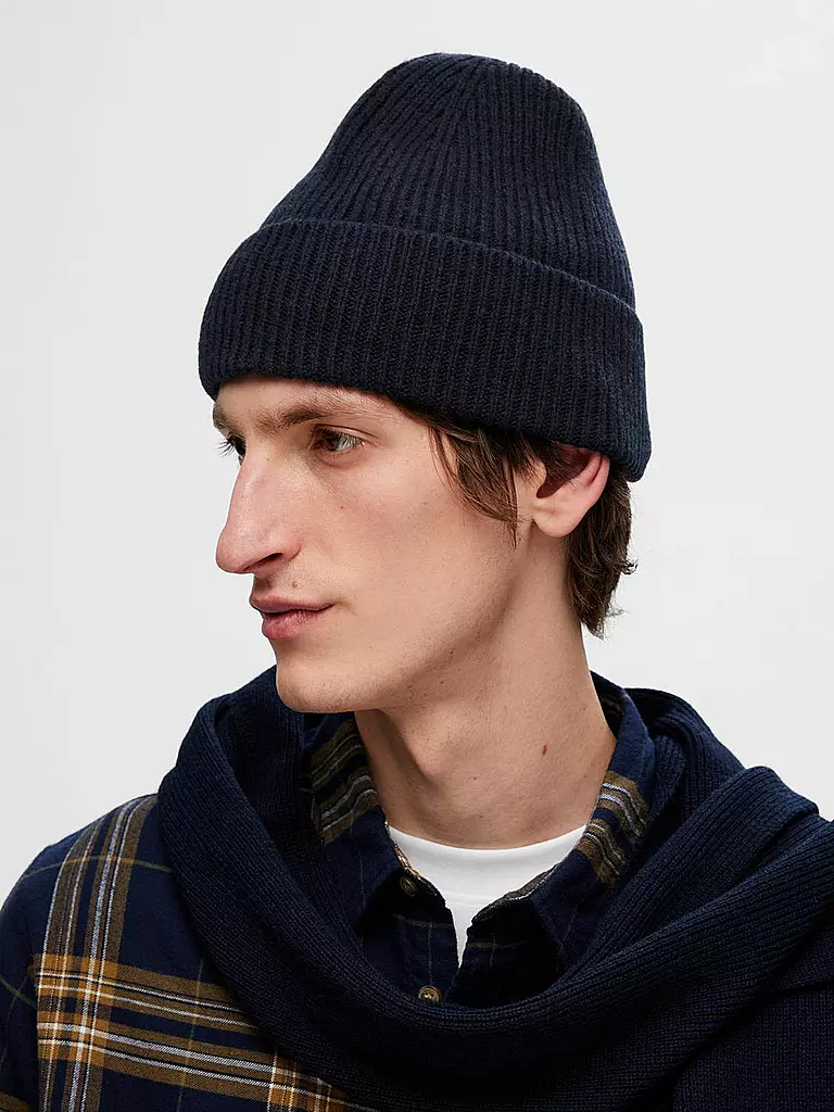 SELECTED Mütze - Haube  SLHMASON blau