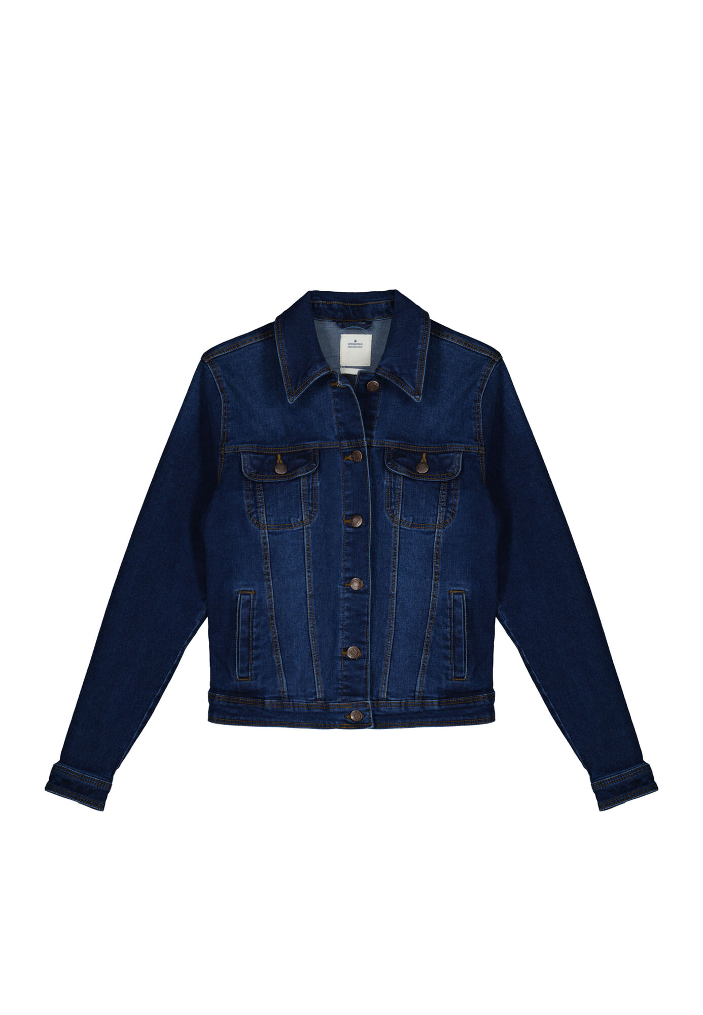 Jaqueta jeans de algodão