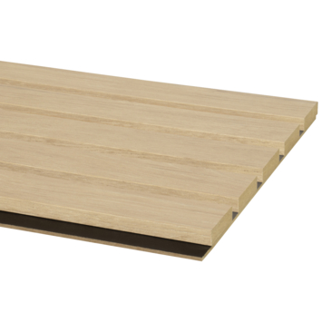 Lattenwand MDF Decowall Essential natuur eiken 260x30cm, 2 stuks (1.56m2)