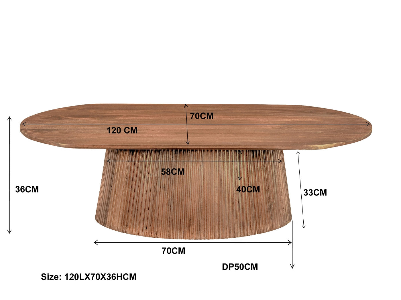 Livingfurn - Salontafel - Salvator Oval 120