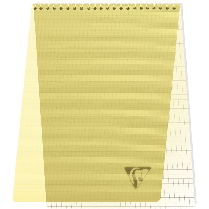 Bloc de bureau Linicolor Clairefontaine 21 x 29,7 cm spirale couleurs aléatoires - 5 x 5 - 80 feuilles