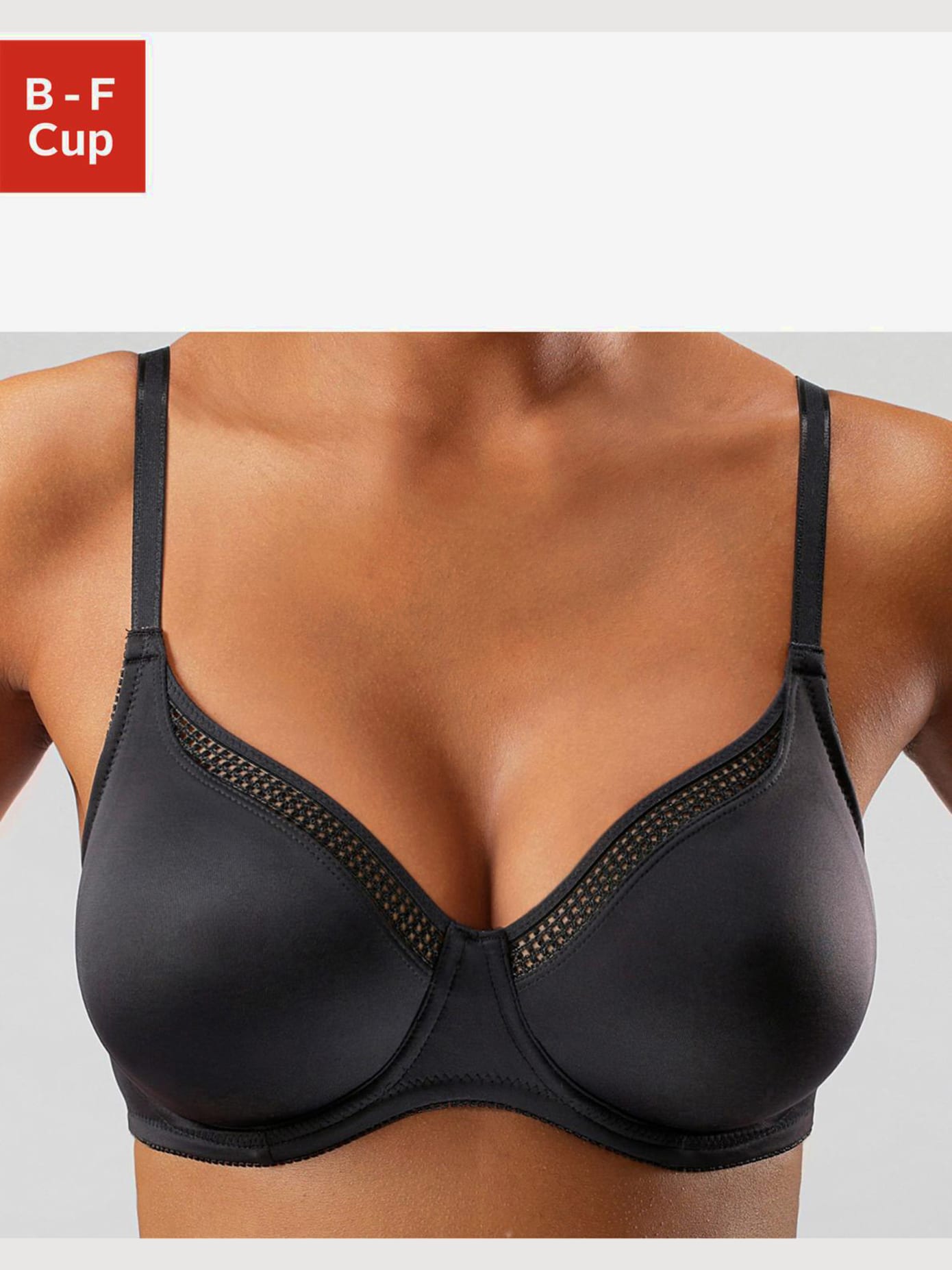 Soutien-gorge spécial t-shirt soutien-gorge à armatures sportif en microfibre soyeuse