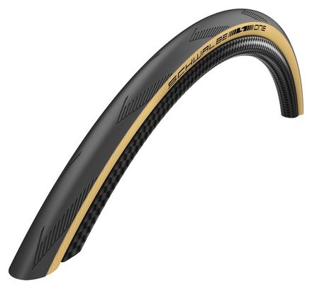 Pneu Route Schwalbe One 700 mm Tubetype Souple LiteSkin RaceGuard Addix Performance Flancs Classic-Skin