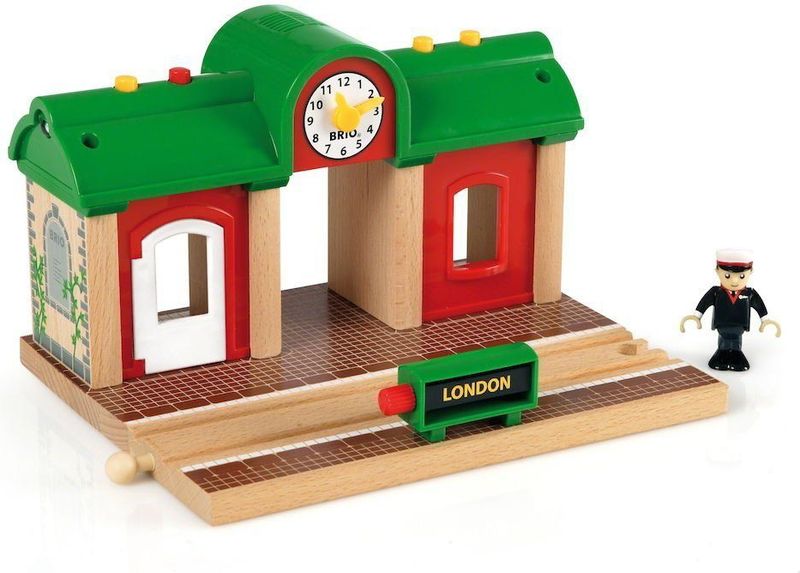 BRIO Treinstation met Geluidsopname Functie - 33578
