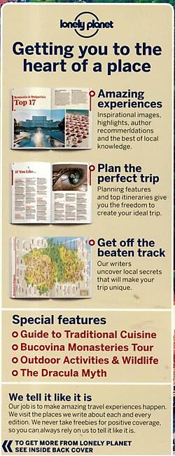 LONELY PLANET - ROMANIA BULGARIA LONELY PLANET EN ANGLAIS