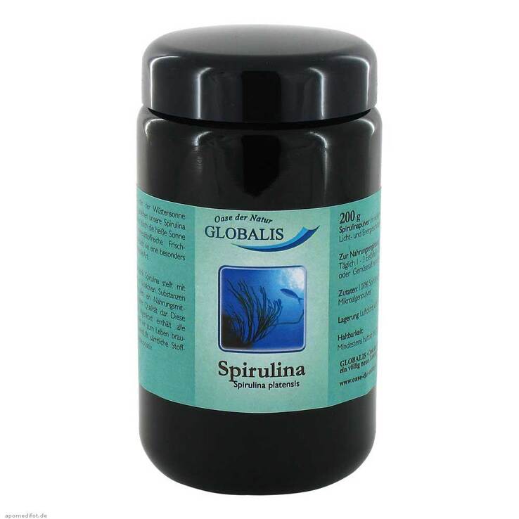 Spirulina 100% reines Pulver Globalis, 200 g