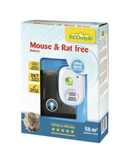 Ecostyle Mouse & Rat Free 50 Battery - Ongediertebestrijding -
