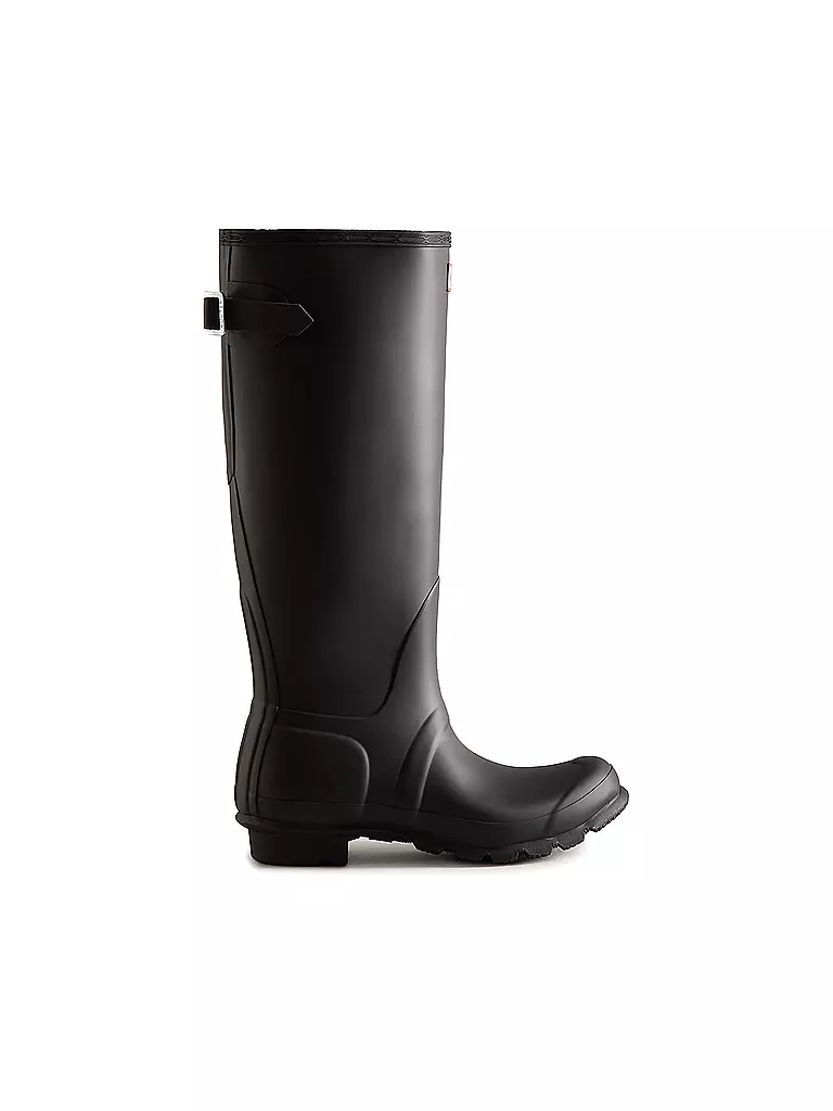 HUNTER BOOT Gummistiefel ORIGINAL TALL BACK ADJUSTABLE schwarz