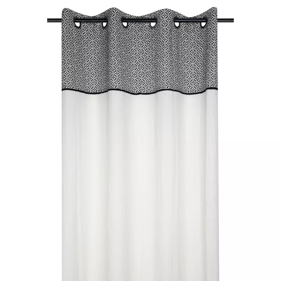 Rideau coton (140 x 260 cm) Princeton Gris ardoise