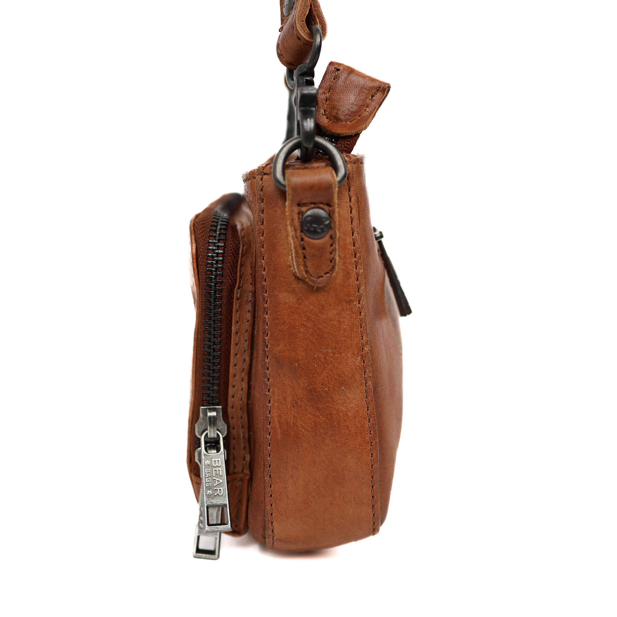 Klein hand-/schoudertasje 'Livia' cognac COGNAC