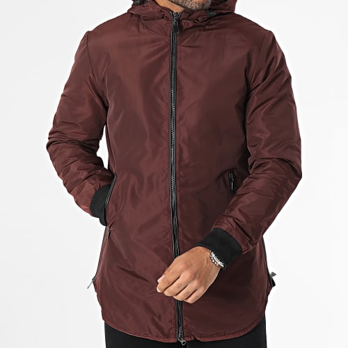 Parka Capuche Bordeaux