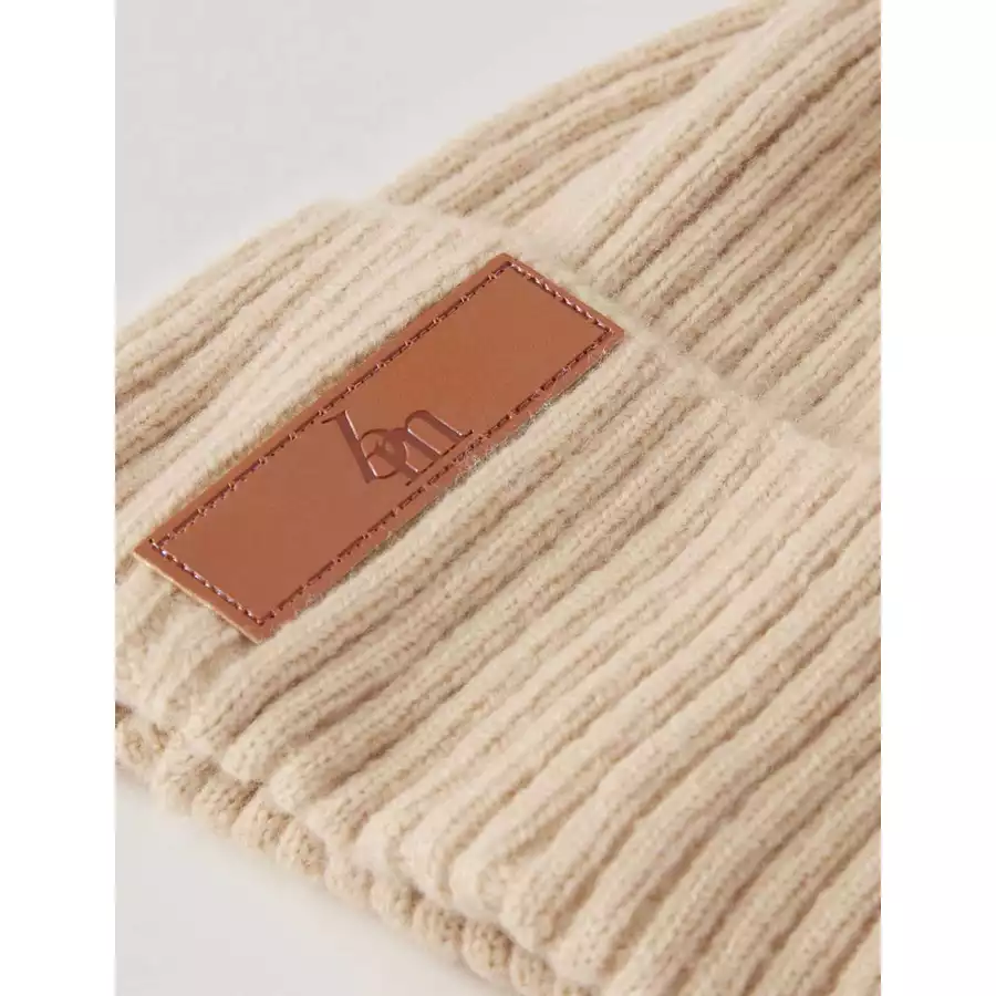 BabyMocs Mütze Vegan beige