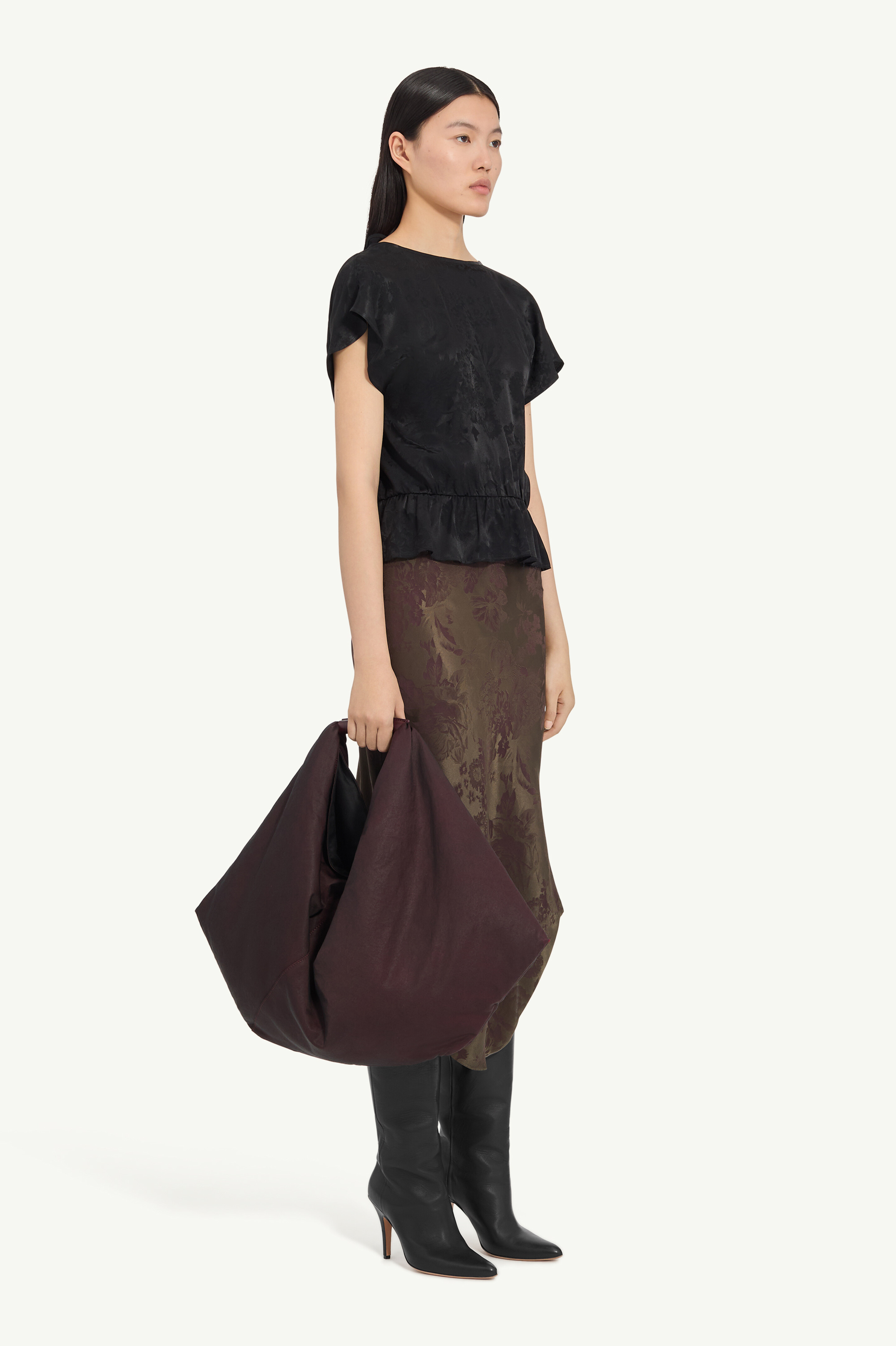 Chemisier floral en mélange de viscose pour femme | MM6