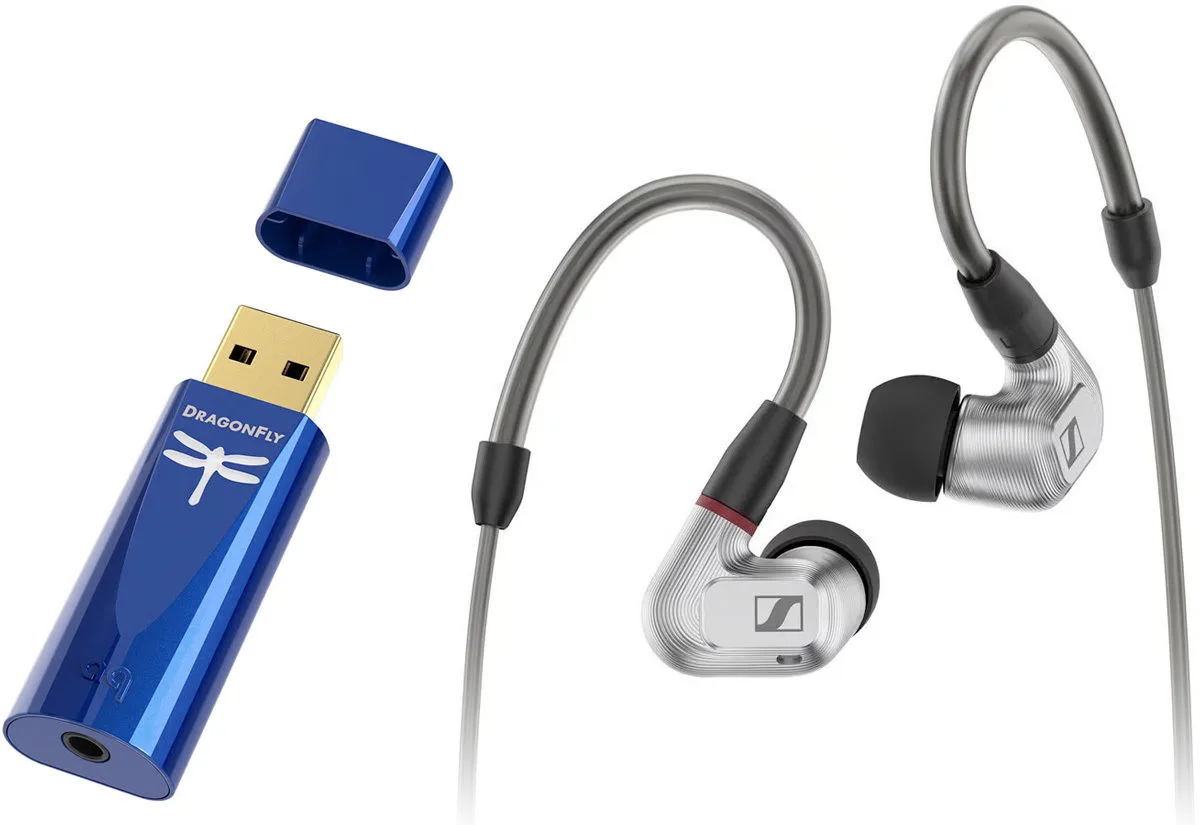 Sennheiser IE 900 et Audioquest Dragonfly Cobalt Écouteurs intra-auriculaires