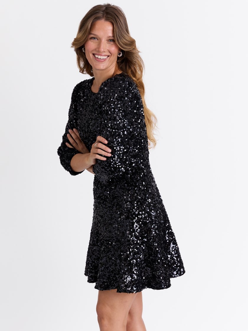 Amabell paljettkjole Navy Blazer