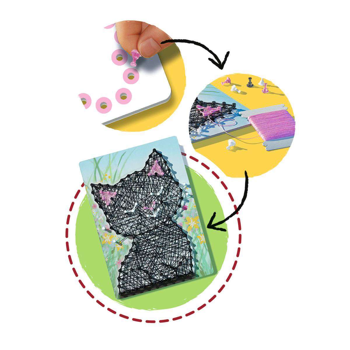 Ravensburger Spiel String Art Katzen