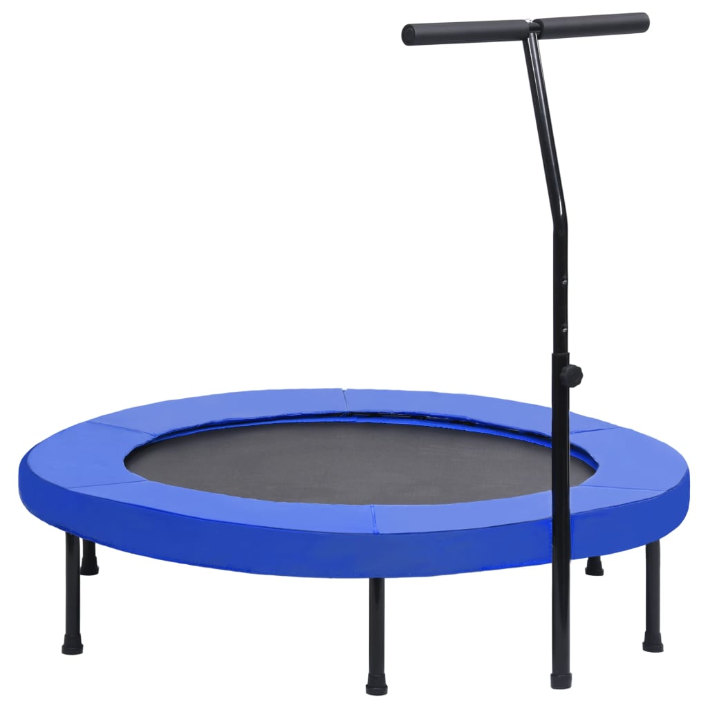 Cama elástica de ginástica Vidaxl de 122 cm com alça e almofada de segurança