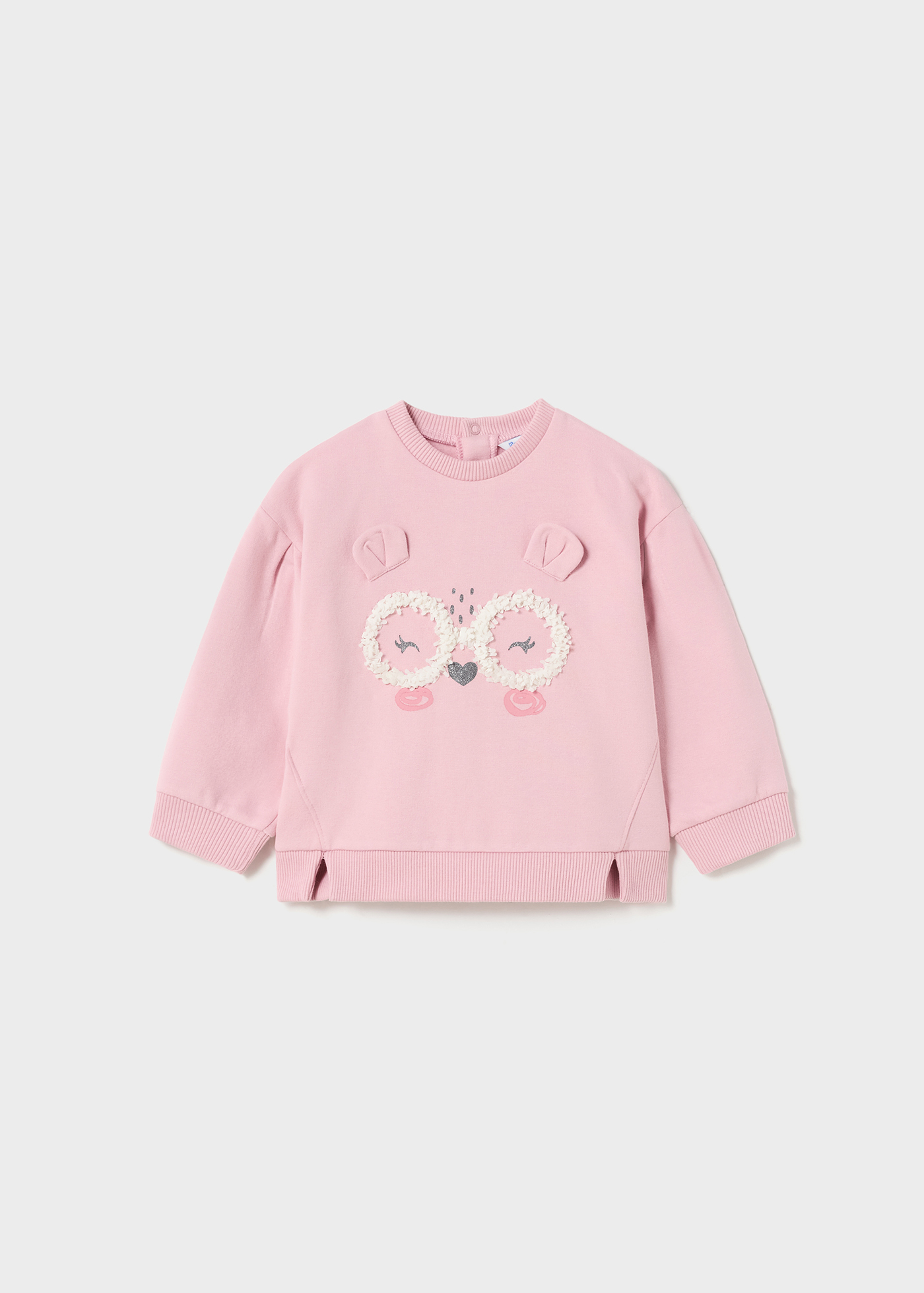Moletom Better Cotton com estampa em relevo para bebê