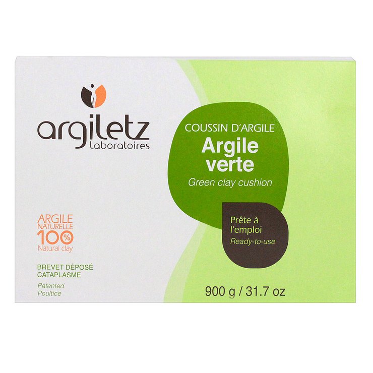 Coussin d'argile verte