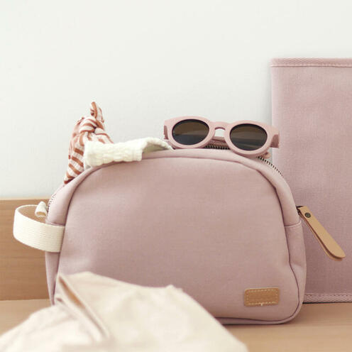Trousse de toilette Canvas rose poudré - BEABA