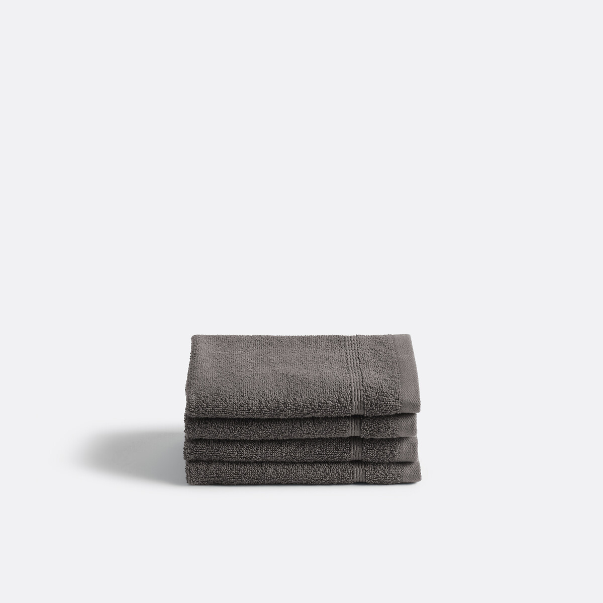 LA REDOUTE INTERIEURS<br>Conjunto de 4 toalhas de mão em tecido atoalhado 600 g/m², Zavara