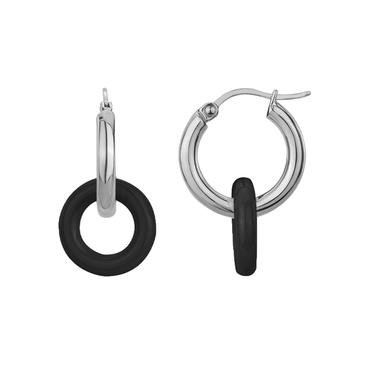 Boucles d'oreilles en Acier
