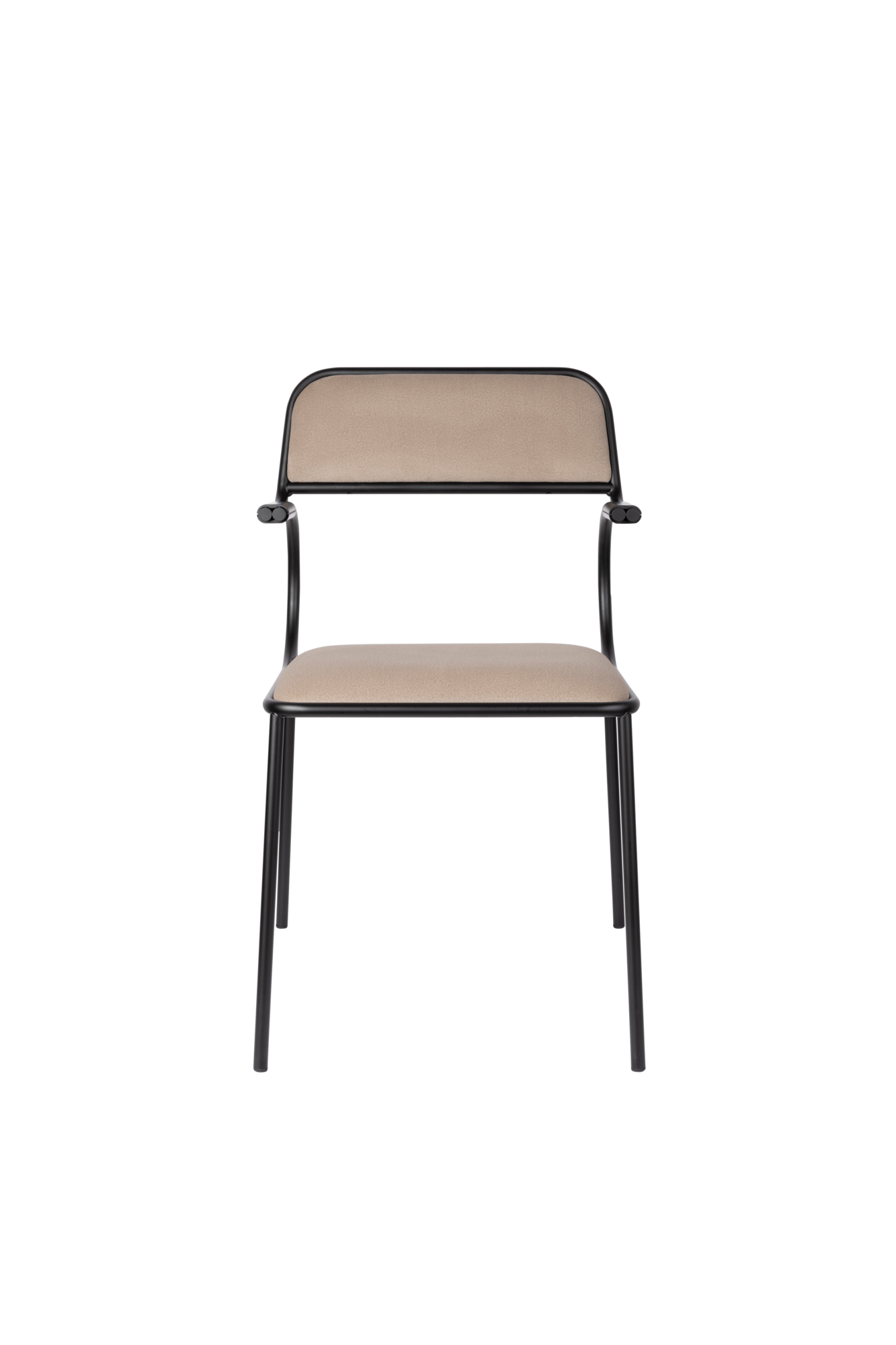 CHAIR ALBA BLACK / BEIGE