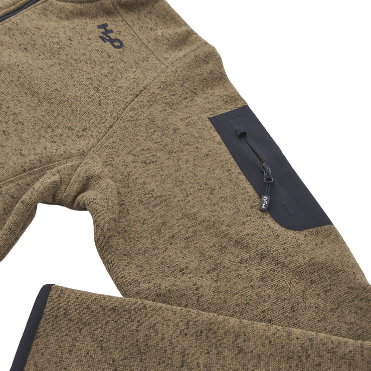 H2O Melvin Knit fleecetrøje Brun
