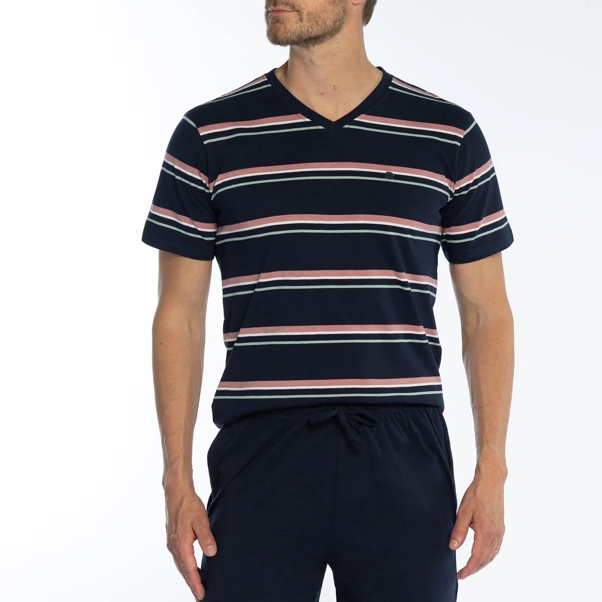 Pyjashort homme SOLE rayé/marine
