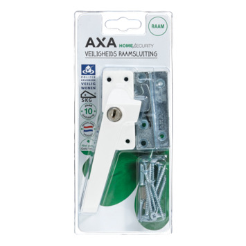 AXA Raamsluiting met slot SKG 1-ster links wit