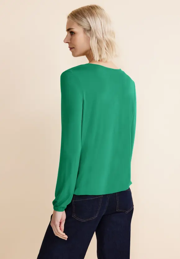 Rundhals Langarmshirt - fresh spring green