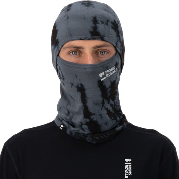 Cagoule ski MONS ROYALE SANTA ROSA MERINO FLEX 200 GARMENT DYED-GREY TIE DYE