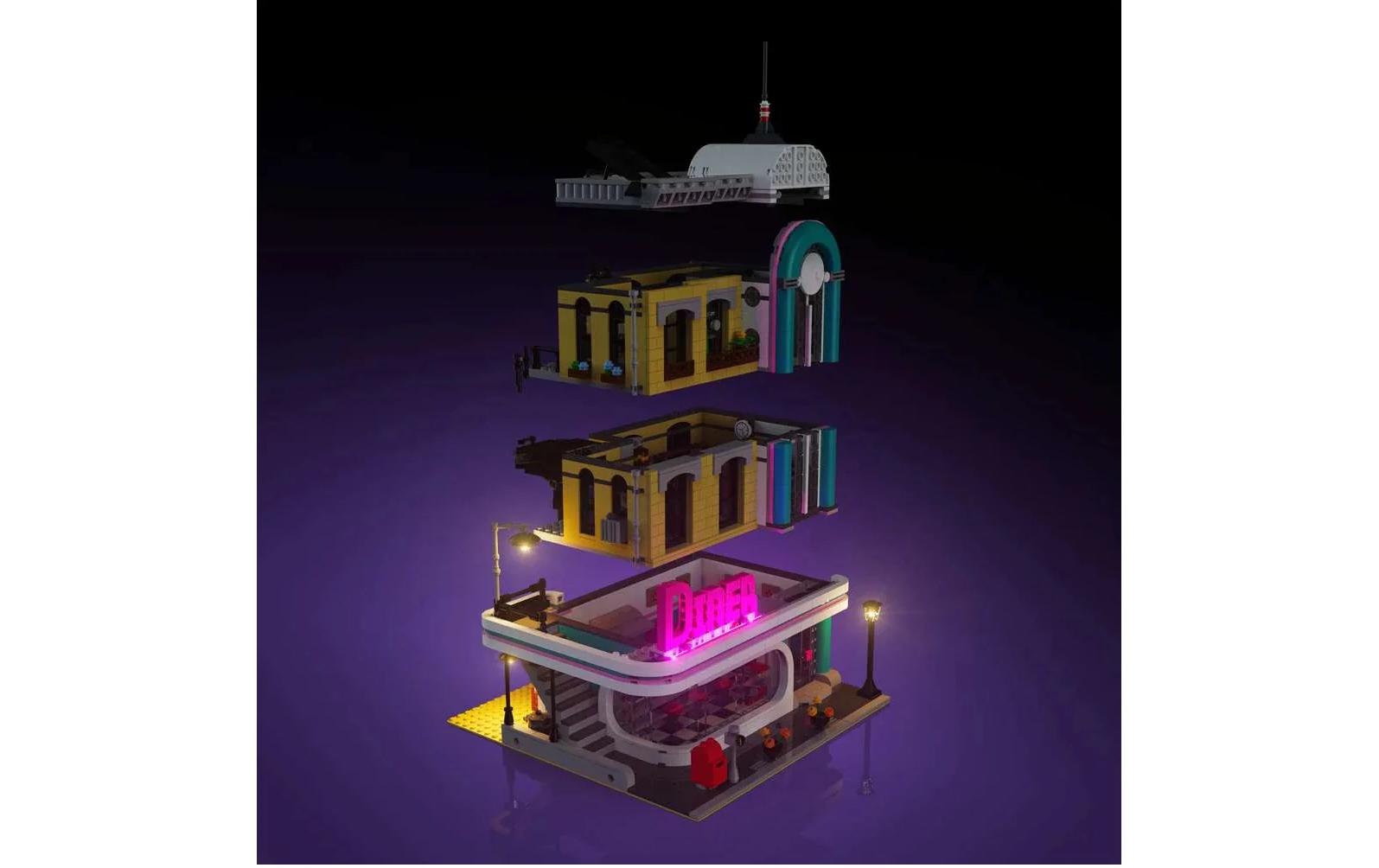 LED-Licht-Set für LEGO® für 10260 Amerikanisches DinerBeleuchtungs-Kit