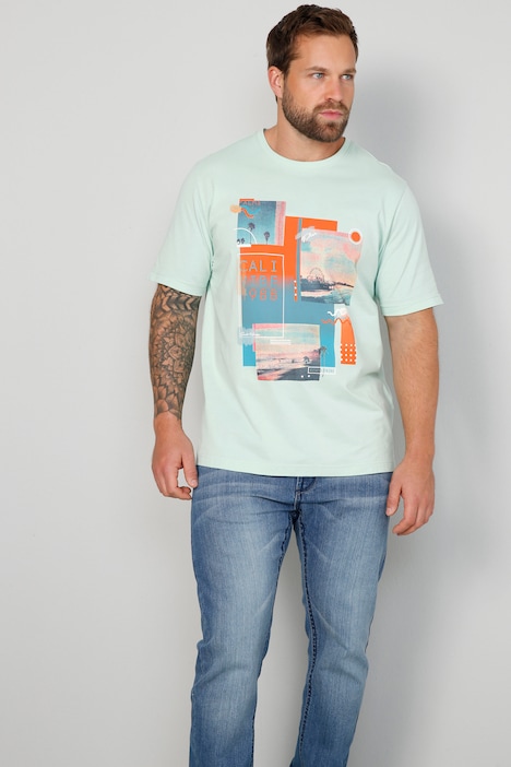 John F. Gee T-Shirt, Halbarm, Print, Rundhals, bis 72/4