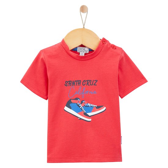 T-shirt manches courtes Santa Cruz   Rouge        de               Nano & nanette